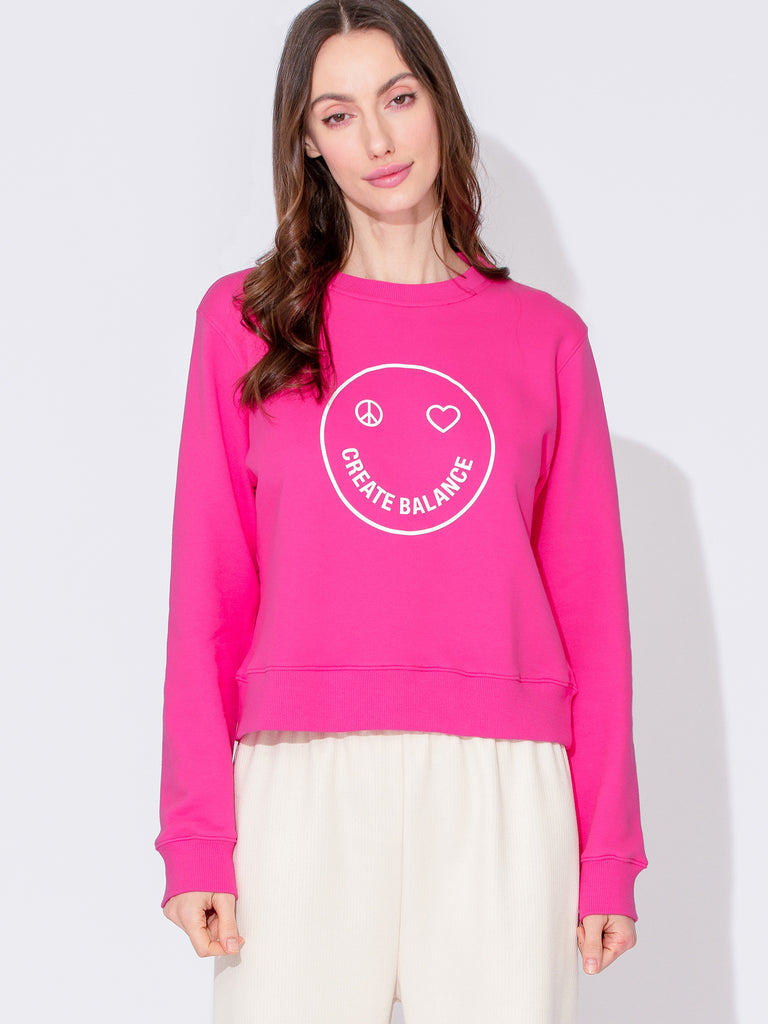 HAPPY GLOW SWEATSHIRT, DIVA