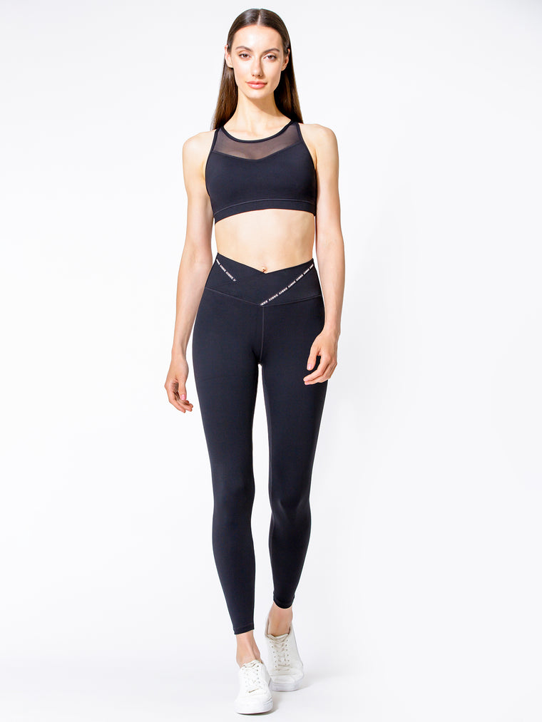 FUSION WRAP PANTS, BLACK