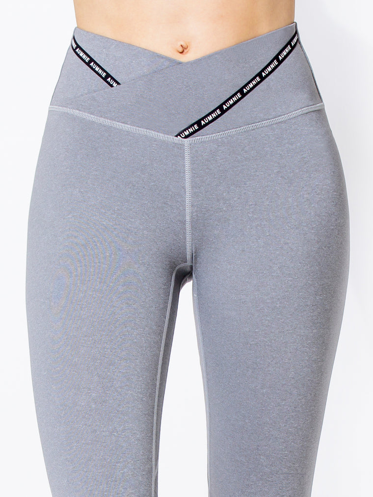 FUSION WRAP PANTS, LIGHT HEATHER GREY
